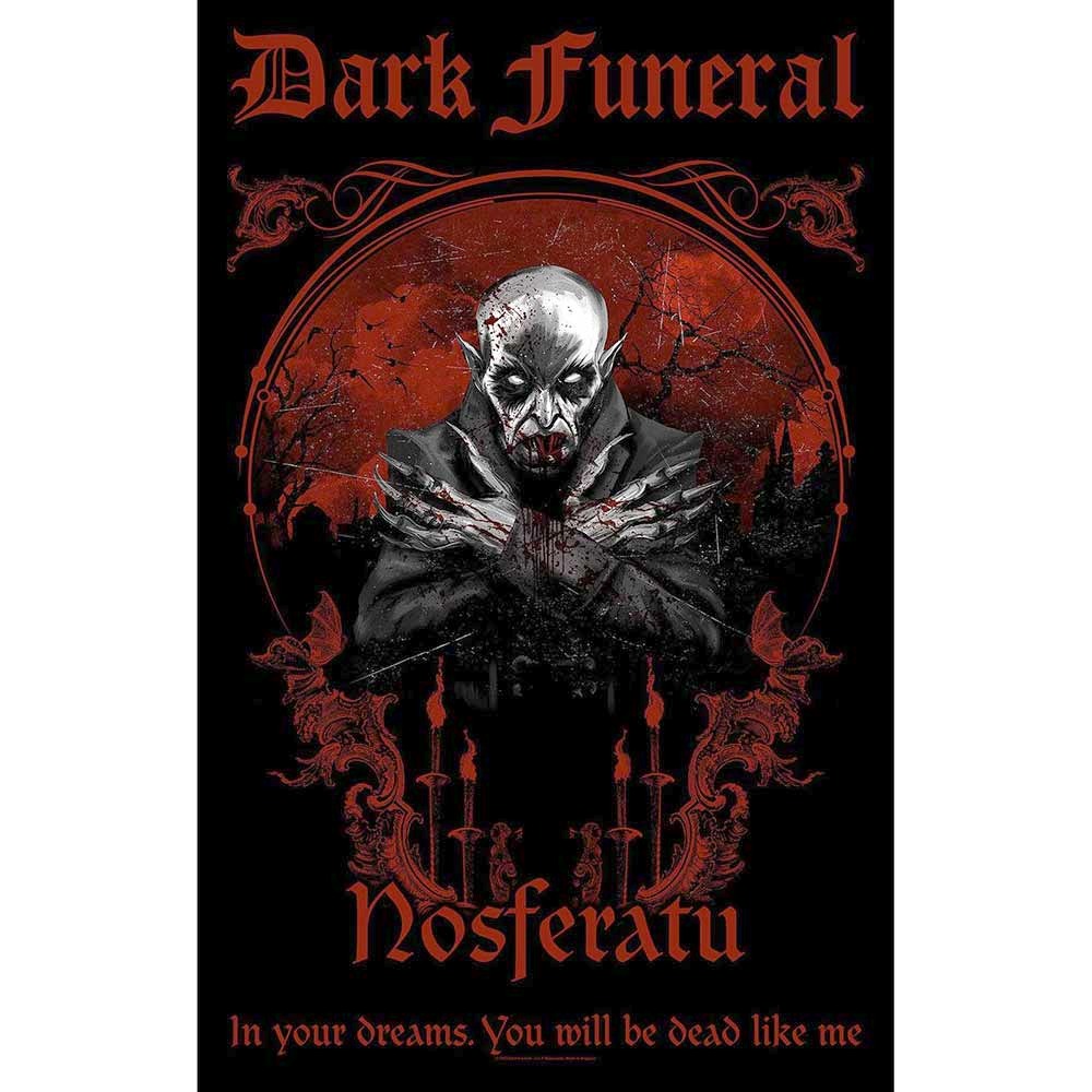 Dark Funeral - Nosferatu Textile Poster - Noir